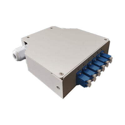 12 Core Cold Rolled Steel Fiber Optic Din Rail Terminal Box With Lc Duplex Adapter