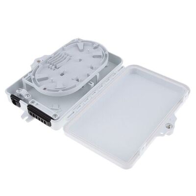 6Port Fiber Optic Terminal Box SC APC/UPC SM SX PC+ABS Light Grey For Telecom