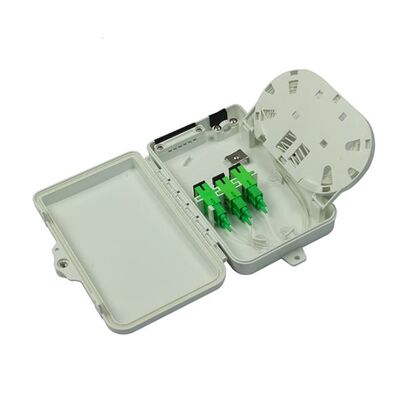 6Port Fiber Optic Terminal Box SC APC/UPC SM SX PC+ABS Light Grey For Telecom