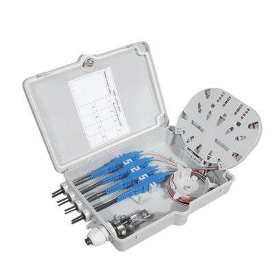 8Port Fiber Optic Terminal Box IP-66 Protection Level SM SC Wall Pole Mount