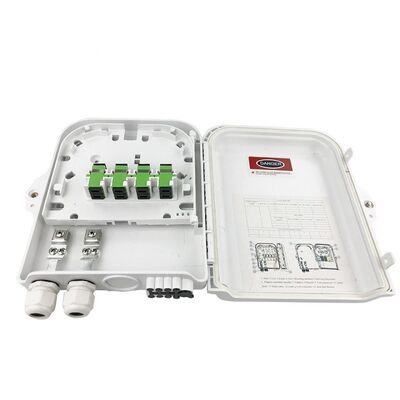 Fiber Optic Terminal Box 8Port Indoor Outdoor SC APC/UPC SM Simplex