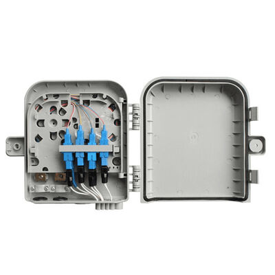 Fiber Optic Terminal Box 8Core SM/DX SC/LC/ST/FC Light Gray/Black IP 66