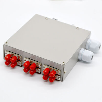 12core Fibre Optic DIN Rail Mount Enclosure  With St Duplex Adapter