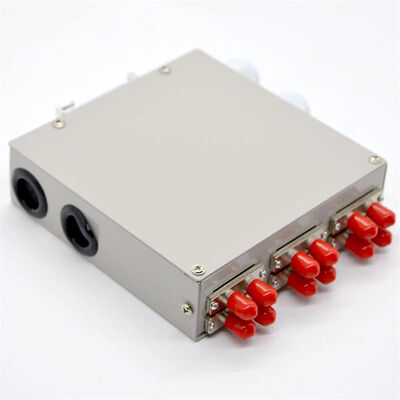 12core Fibre Optic DIN Rail Mount Enclosure  With St Duplex Adapter