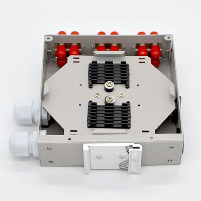 12core Fibre Optic DIN Rail Mount Enclosure  With St Duplex Adapter