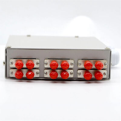 12core Fibre Optic DIN Rail Mount Enclosure  With St Duplex Adapter