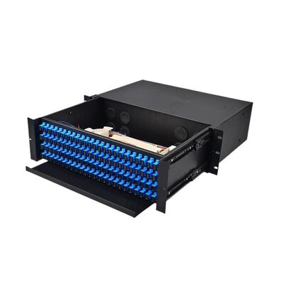 3u 3ru 19" ODF 96 Fiber Optic Rack Mounted Enclosure Drawer Type Patch Panel