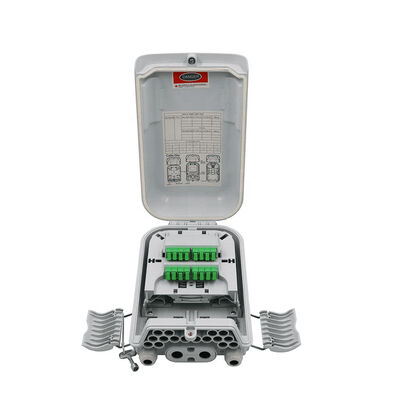 FTTx 1x8 PLC Fiber Optic Splitter Box Distribution IP68 16Cores