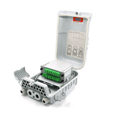 FTTx 1x8 PLC Fiber Optic Splitter Box Distribution IP68 16Cores