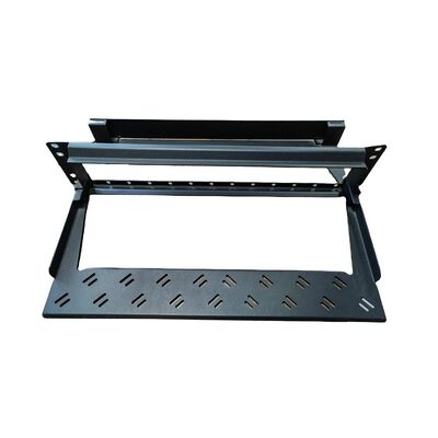 Black MPO MTP Patch Panels 96F 1U LC Patch Panel Modular Shelf