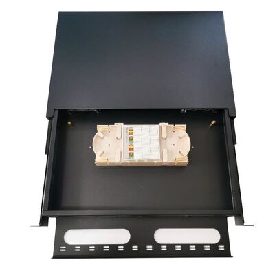 MPO Optical Fiber Termination Box Splice Patch Panel 24 Port SC Simplex