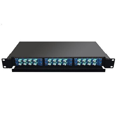 19" 24 Port Fiber Optic Patch Panel Indoor Rack Mount 1U ODF 24 Core