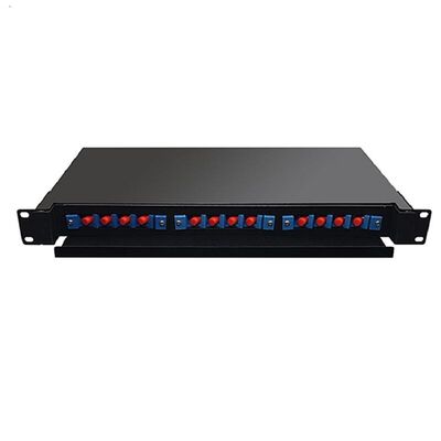 19" 24 Port Fiber Optic Patch Panel Indoor Rack Mount 1U ODF 24 Core