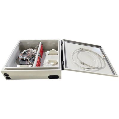 48 Core Wall Mount Fiber Distribution Box Outdoor Waterproof 48F LCD Adapter