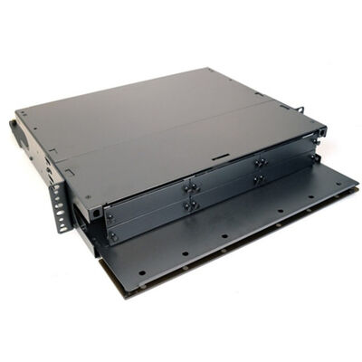 LGX 2U Rack Mount Fiber Enclosure 6 Adapter Panel LC UPC Duplex 6 Slots 72F