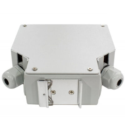 24 Core Fiber Optic Din Rail Terminal Box With 12 Pcs Lc/Apc Duplex Aadapter