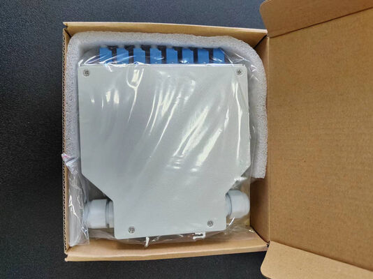 24 Core Fiber Optic Din Rail Terminal Box With 12 Pcs Lc/Apc Duplex Aadapter