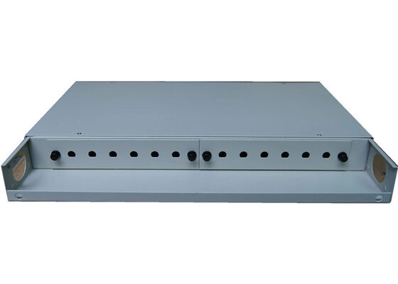 Rack Mounted ODF Fiber Termination Fixed 2U 48 Core Fiber Optic Termination Box