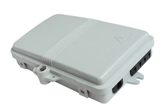 4Port Fiber Optic Terminal Box SC Simplex SM Cables White Waterproof IP-66