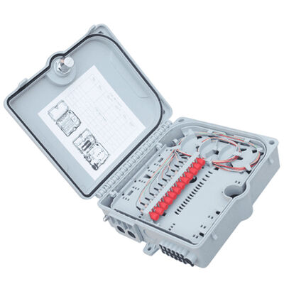 Fiber Optic Terminal Box 12Port SC/LC/ST/FC IP-66 UPC/APC Light Gray FTTH