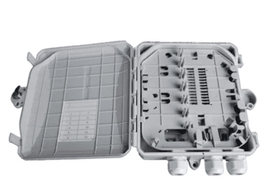 Fiber Optic Terminal Box 12Cores Indoor/Outdoor SC/LC/ST/FC Light Gray