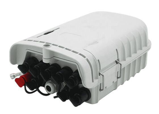 ABS PLC 8 Port Fiber Termination Box Grey Optical Terminal Enclosure IP65
