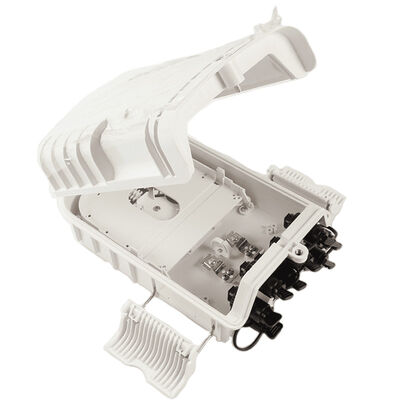ABS PLC 8 Port Fiber Termination Box Grey Optical Terminal Enclosure IP65