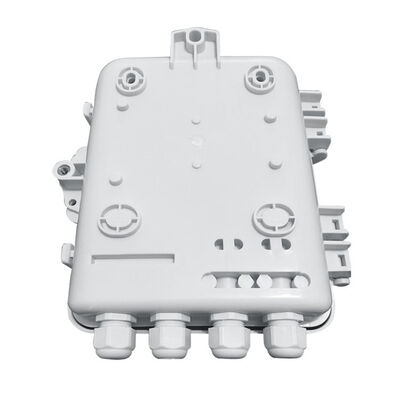SC 1x8 PLC Fiber Optic Splitter Box IP65 12Cores Wall Mounted
