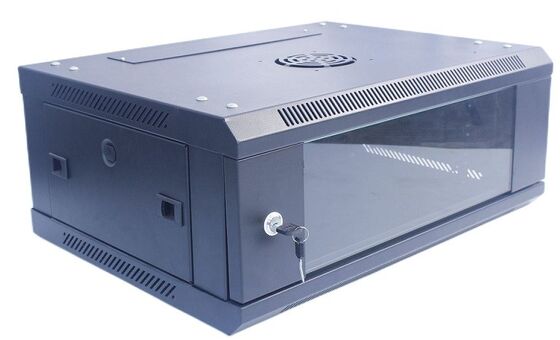 Single Section 4U Server Rack Cabinet Reinforced Wall Mount With Fan
