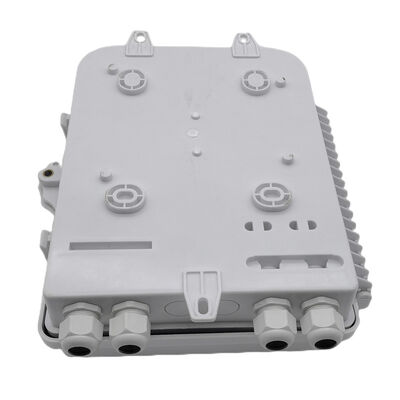 White Fiber Optic Splitter Box LC 1x16 PLC Splitter Wall Mount