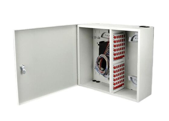ODF Wall Mount Fiber Enclosure Distribution Box FC 72F 72 Port Single Door