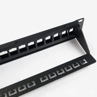 Blank Network Patch Panel Unshielded RJ45 24 Port 1U Patch Panel