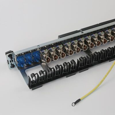 UTP Network Patch Panel Integrated RJ45 1U 24 Port Patch Panel