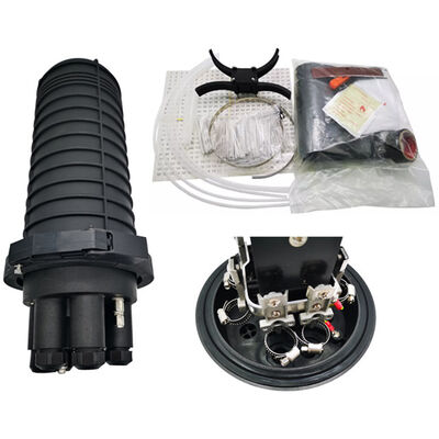 144 Cores Optical Cable Junction Box Dome Type 6 Port Fiber Splice Closure PC Plastic