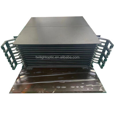 LC Duplex Fiber Optic Patch Panel 430x200x46mm for Network Cabling