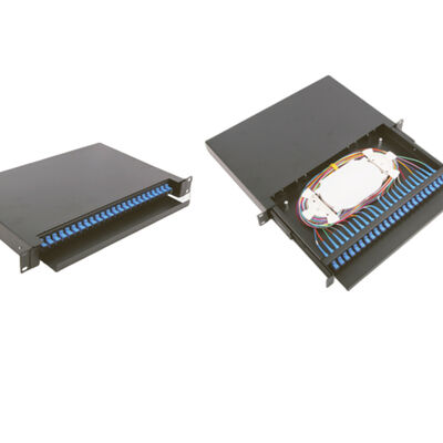 19 Inch 1U Rack Mount Enclosure 430x200x46mm 24 Ports