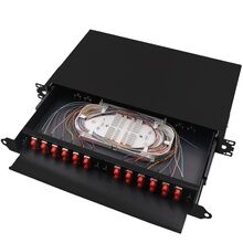 48 Core Metal Fiber Optic Patch Panel LC Duplex