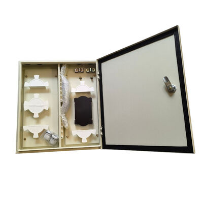 48 Ports Wall Mount Panel IP68 Protection 144 Fibers Max Capacity Black Color