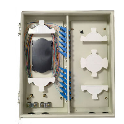 48 Ports Wall Mount Panel IP68 Protection 144 Fibers Max Capacity Black Color