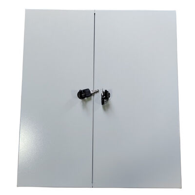Wall Mount 72 Fibers Optical Distribution Frame Metal Dual Door Dual Locks
