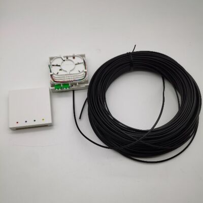 LC/APC Pre Connectorized Fiber Termination Boxes 4 Fibers 10-100M Wall Outlet Box 4fo