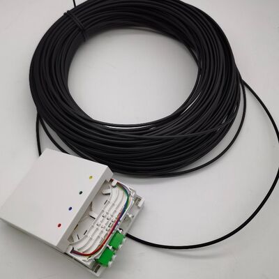 LC/APC Pre Connectorized Fiber Termination Boxes 4 Fibers 10-100M Wall Outlet Box 4fo