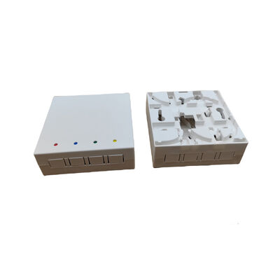 Wall Mounted Fiber Termination Boxes with 4 Ports LSZH Cable Jacket