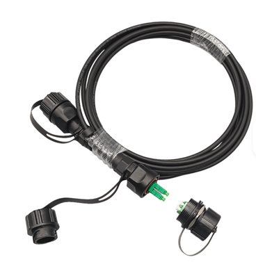 Ip68 FTTA ODVA LC to ODVA LC UPC APC 5.0mm Outdoor Armored Waterproof Fiber Jumper Patch cord