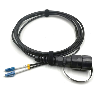 Ip68 FTTA ODVA LC to DLC UPC APC 5.0mm Outdoor Armored Waterproof Fiber Jumper Patch cord